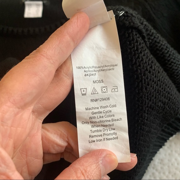 Venus Black Braided Sleeve Sweater - Picture 11 of 13